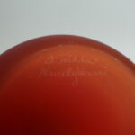 Nuutajärven lasi Mansikkapaikka pullo punainen.