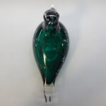 Nuutajärven lasi Pekkasiini taidelasilintu vihreä Oiva Toikka.