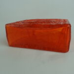 Riihimäen lasi Kometti maljakko oranssi.