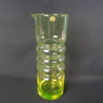 Riihimäen lasi Tzarina kaadin keltainen.