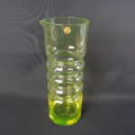 Riihimäen lasi Tzarina kaadin keltainen.