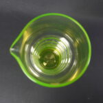 Riihimäen lasi Tzarina kaadin keltainen.