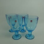 Iittala Verna viinilasi 22 cl vaaleansininen 4 kpl.