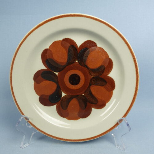 Arabia Lautanen ruskea koriste PW-malli.