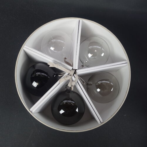 Iittala Lasipallot 5 kpl harmaa.