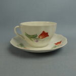 Arabia Kahvikuppi oranssi tulppaani OB-malli.