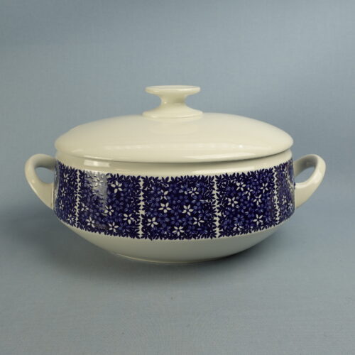 Arabia Pitsi kannellinen kulho sininen.