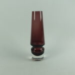 Riihimäen lasi Maljakko lila.