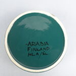 Arabia Käsinmaalattu kulho HLA vihreä.