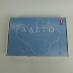 Iittala Aalto malja 50 mm sininen ja valkoinen.