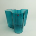 Iittala Aalto maljakko 160 mm juhlavuoden sininen, petroolinsininen.