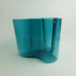 Iittala Aalto maljakko 160 mm juhlavuoden sininen, petroolinsininen.