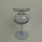 Iittala Kynttilänjalka 2660 vaalea lila.